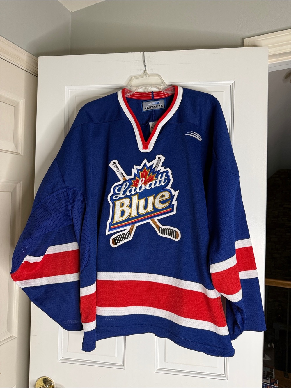 Bauer Hockey Jersey labatt blue xxl vintage